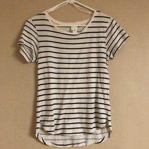 H&M Women’s Short-Sleeve Black Striped T-Shirt